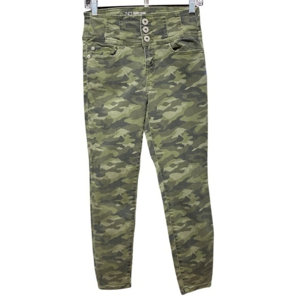 NO BOUNDARIES Camo High Rise  Skinny Pants size 7                              5